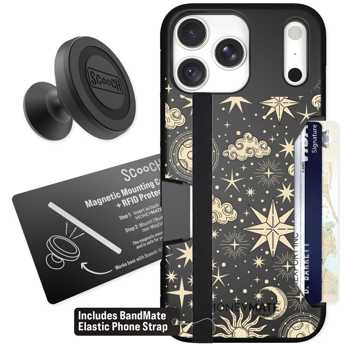 Scooch Moneymate Celestial Sleep for iPhone 18 Pro Max — Starter Bundle