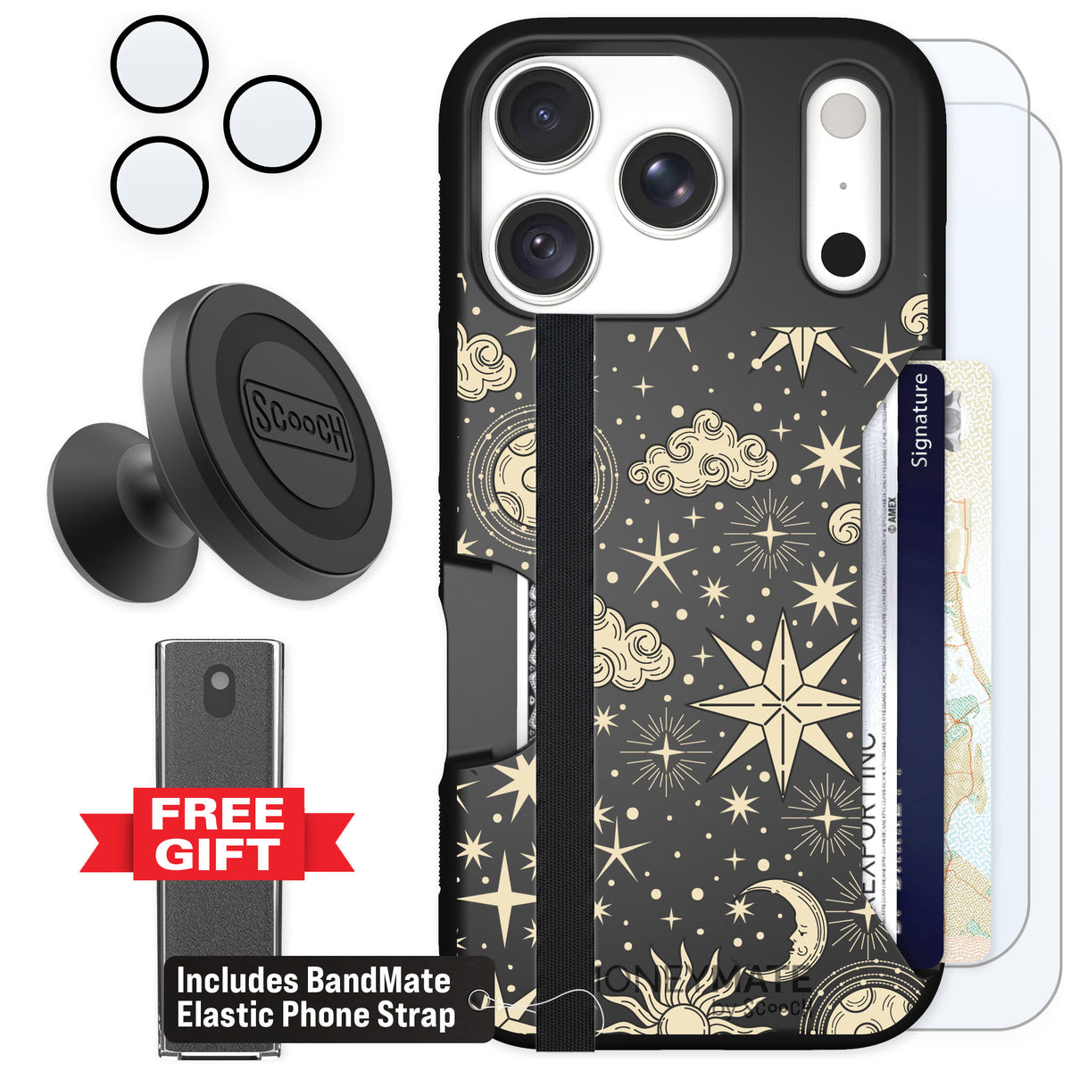 Scooch Moneymate Celestial Sleep for iPhone 18 Pro — Defender Bundle