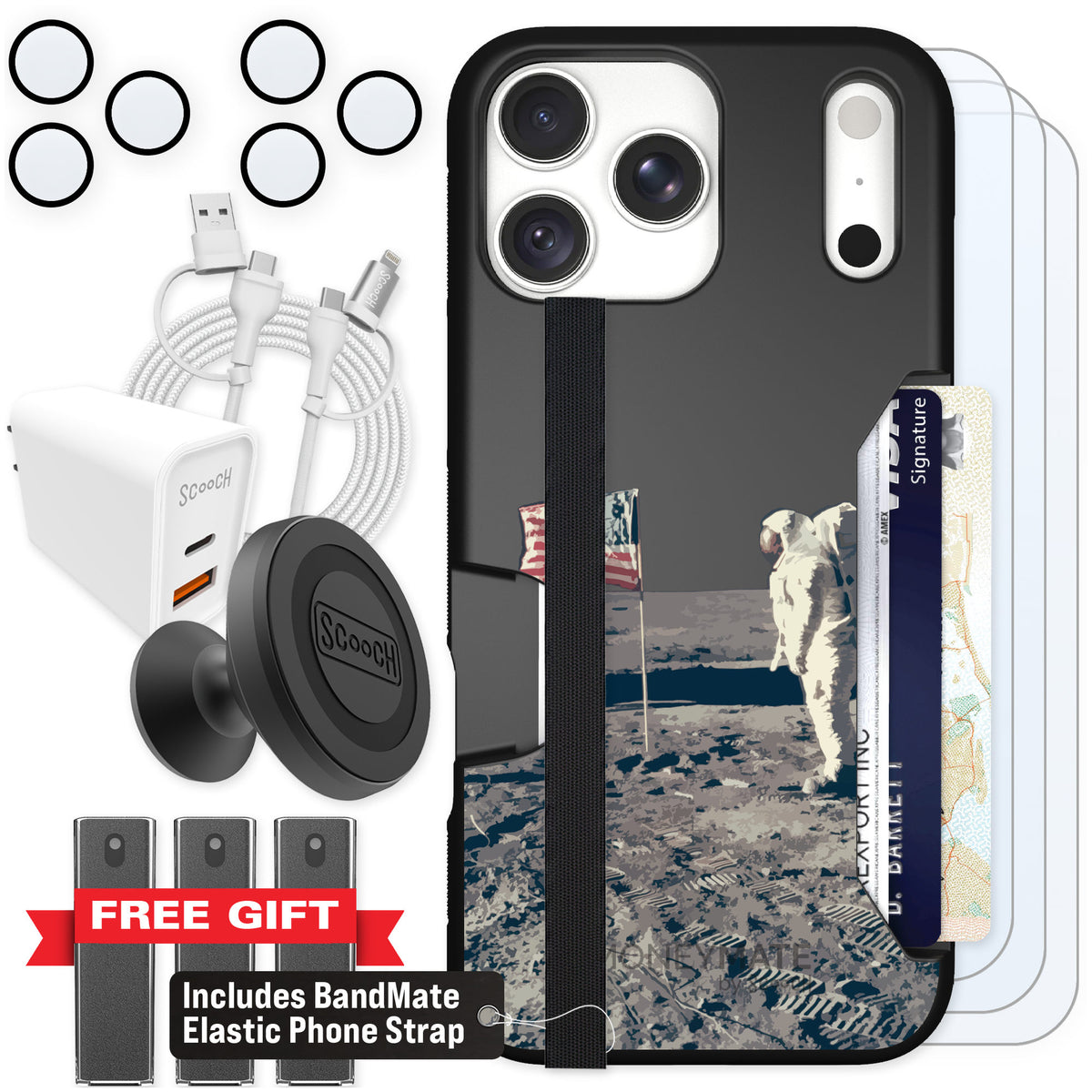 Scooch Moneymate Lunar Landing for iPhone 18 Pro Max — Ultimate Bundle