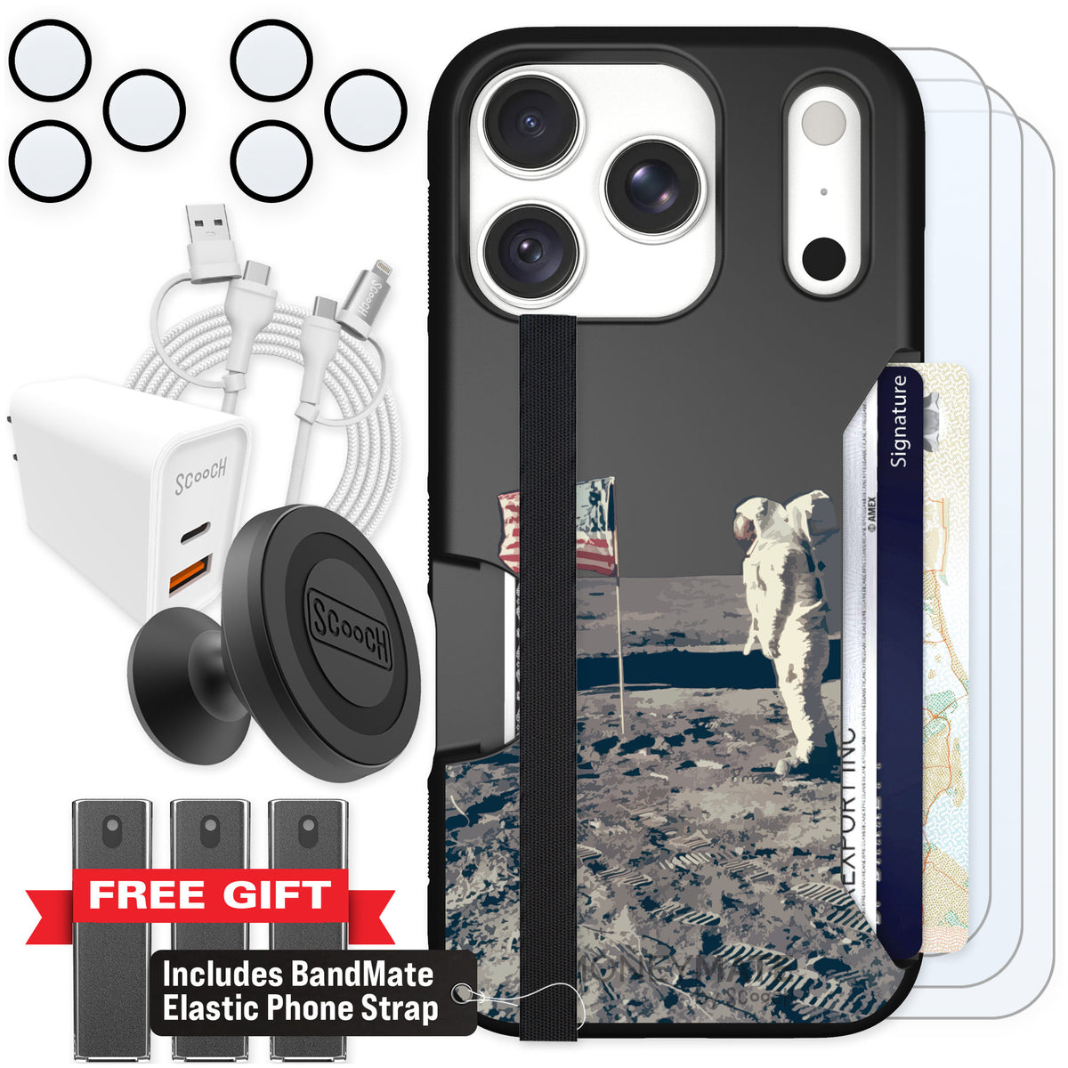 Scooch Moneymate Lunar Landing for iPhone 18 Pro — Ultimate Bundle