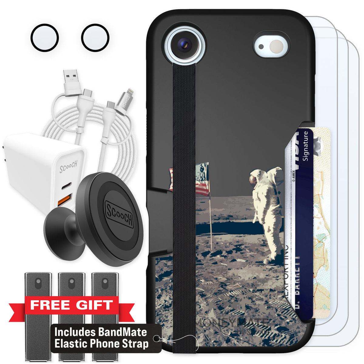 Scooch Moneymate Lunar Landing for iPhone Air — Ultimate Bundle