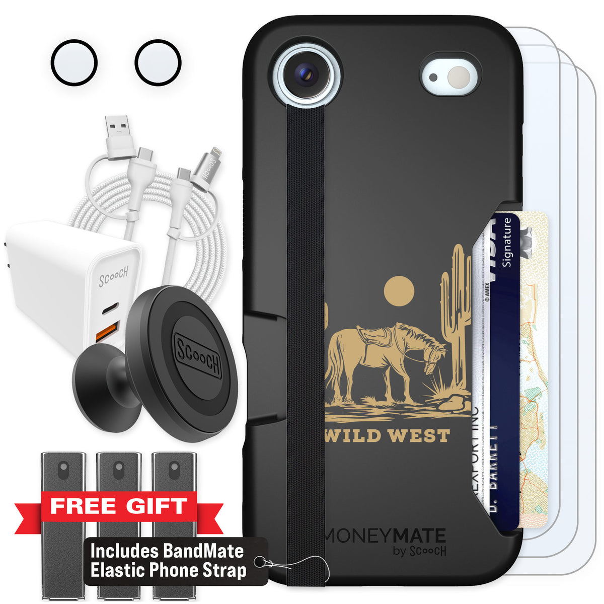Scooch Moneymate Wild West for iPhone Air — Ultimate Bundle