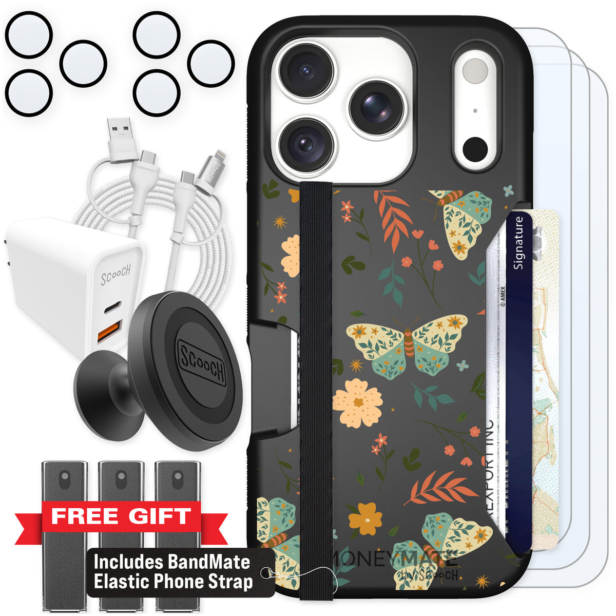 Scooch Moneymate Boho Nights for iPhone 18 Pro — Ultimate Bundle
