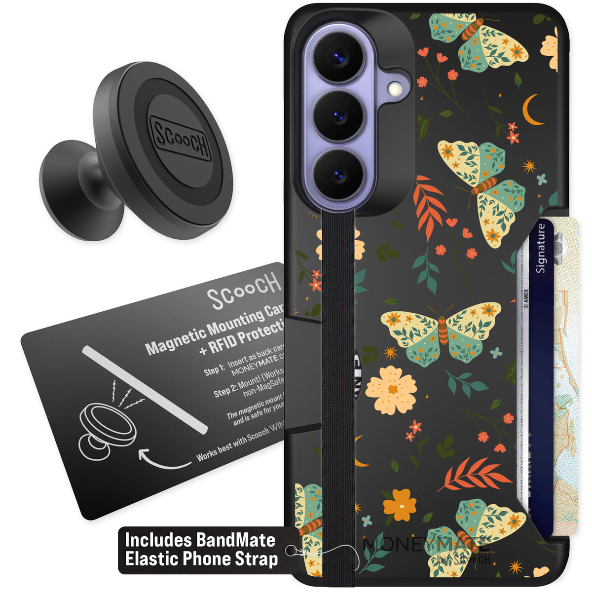 Scooch Moneymate Boho Nights for Galaxy S26+ — Starter Bundle