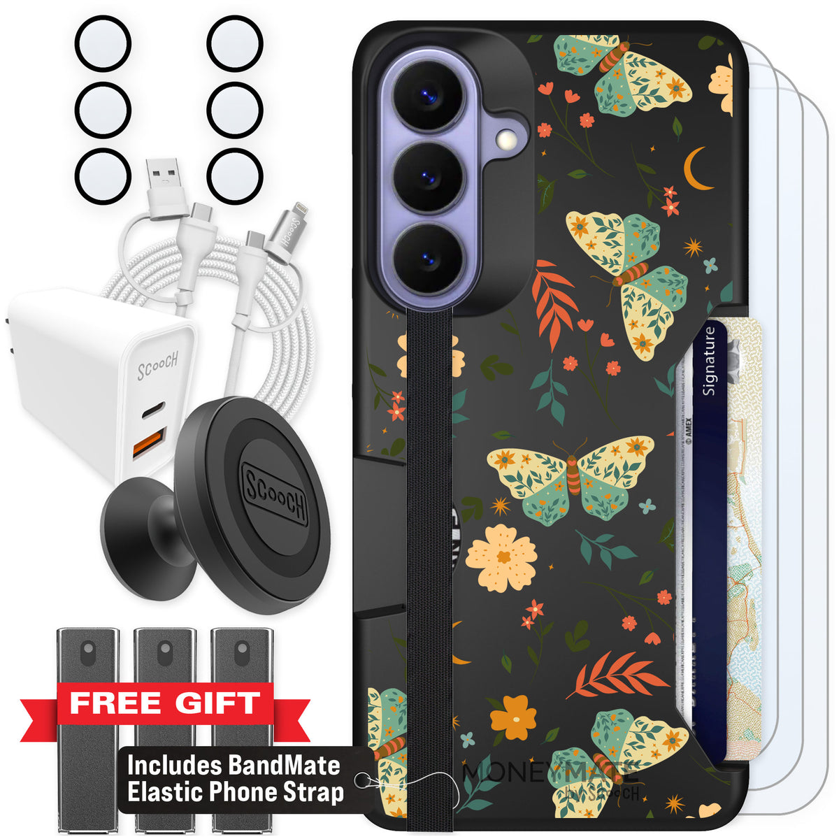 Scooch Moneymate Boho Nights for Galaxy S26+ — Ultimate Bundle