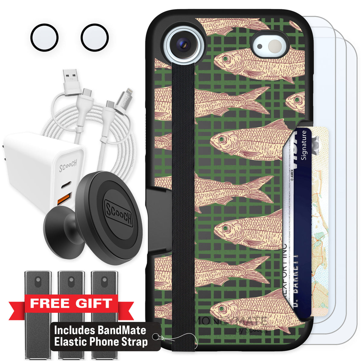 Scooch Moneymate Fresh Catch for iPhone Air — Ultimate Bundle