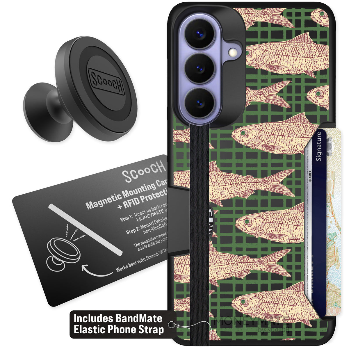 Scooch Moneymate Fresh Catch for Galaxy S26+ — Starter Bundle