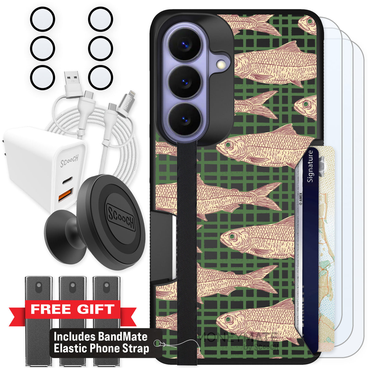 Scooch Moneymate Fresh Catch for Galaxy S26 — Ultimate Bundle