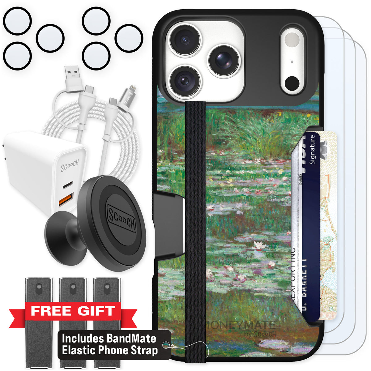 Scooch Moneymate Japanese Footbridge for iPhone 18 Pro Max — Ultimate Bundle