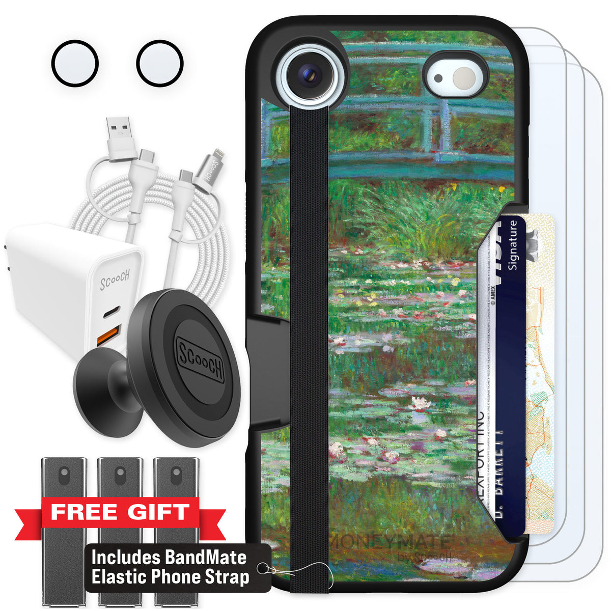 Scooch Moneymate Japanese Footbridge for iPhone Air — Ultimate Bundle