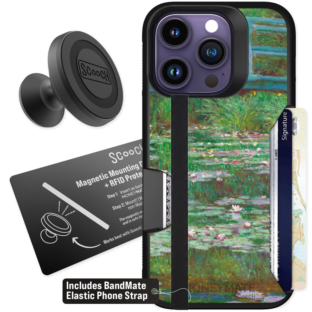 Scooch Moneymate Japanese Footbridge for iPhone 14 Pro — Starter Bundle