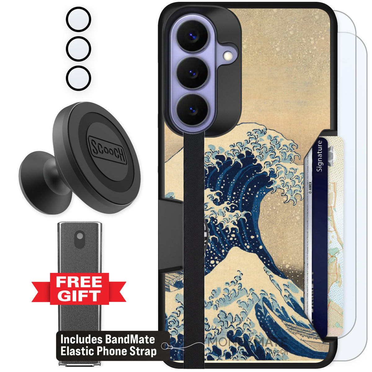 Scooch Moneymate Great Wave for Galaxy S26+ — Defender Bundle