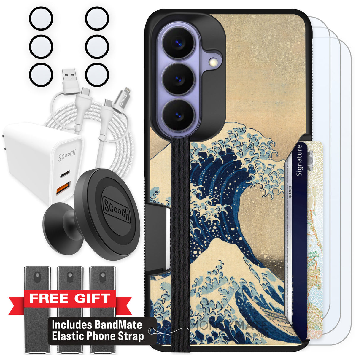 Scooch Moneymate Great Wave for Galaxy S26 — Ultimate Bundle