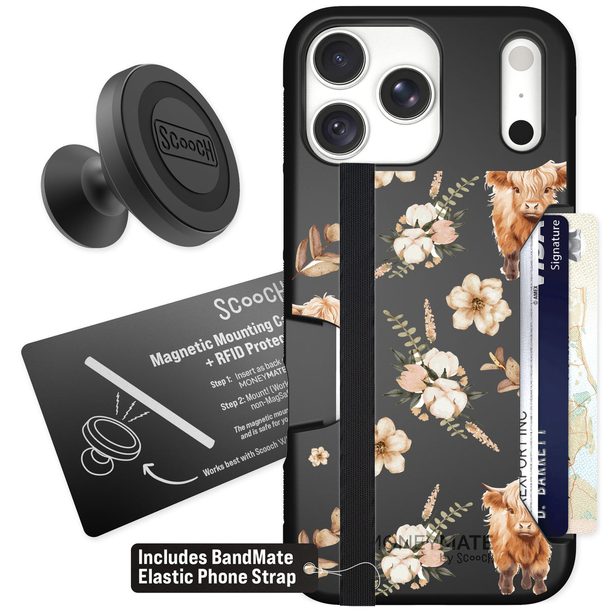 Scooch Moneymate Baby Cow for iPhone 18 Pro Max — Starter Bundle