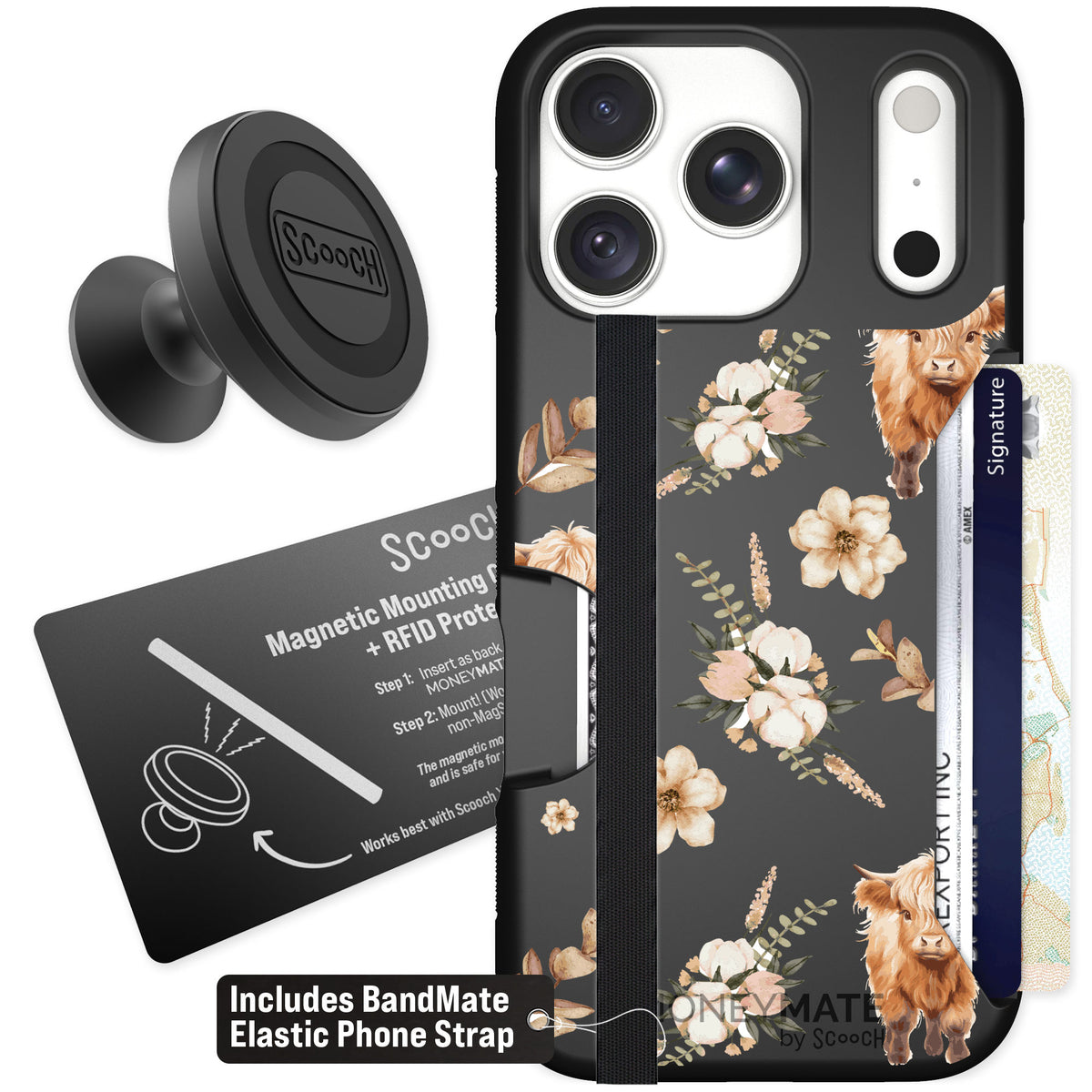 Scooch Moneymate Baby Cow for iPhone 18 Pro — Starter Bundle