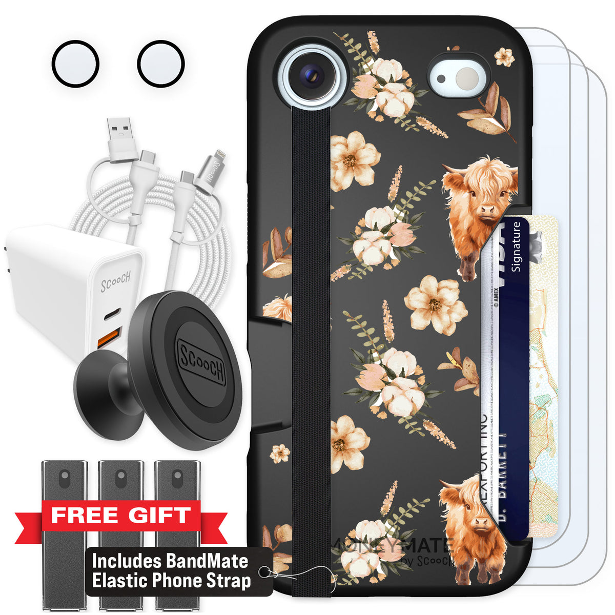 Scooch Moneymate Baby Cow for iPhone Air — Ultimate Bundle