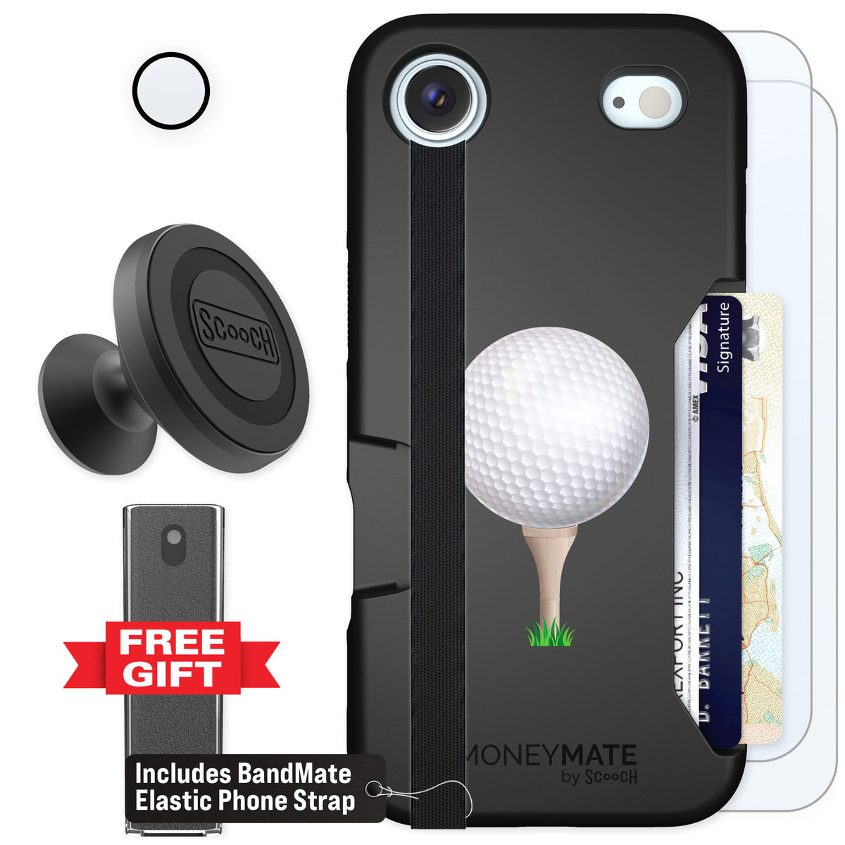 Scooch Moneymate Tee Time for iPhone Air — Defender Bundle