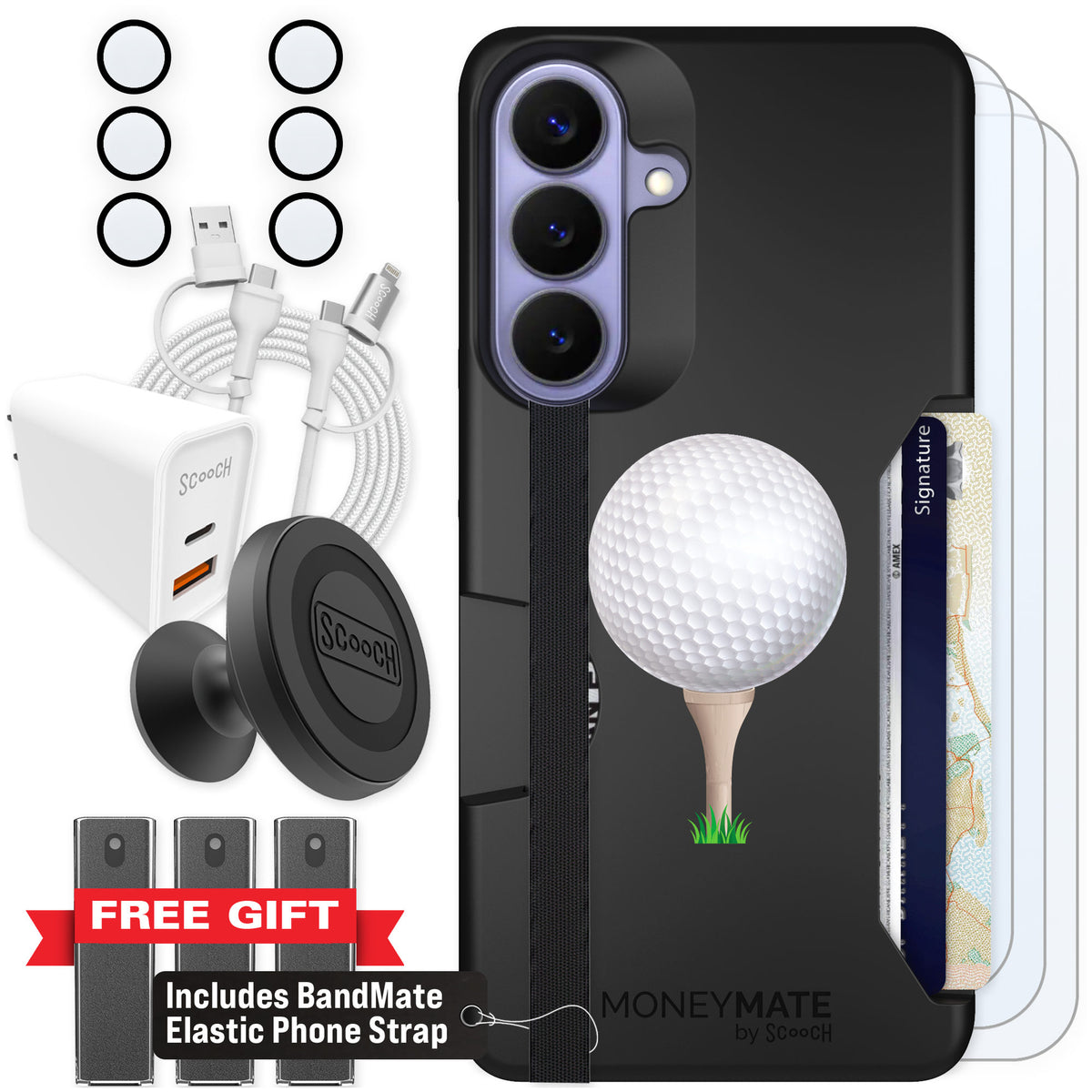 Scooch Moneymate Tee Time for Galaxy S26+ — Ultimate Bundle
