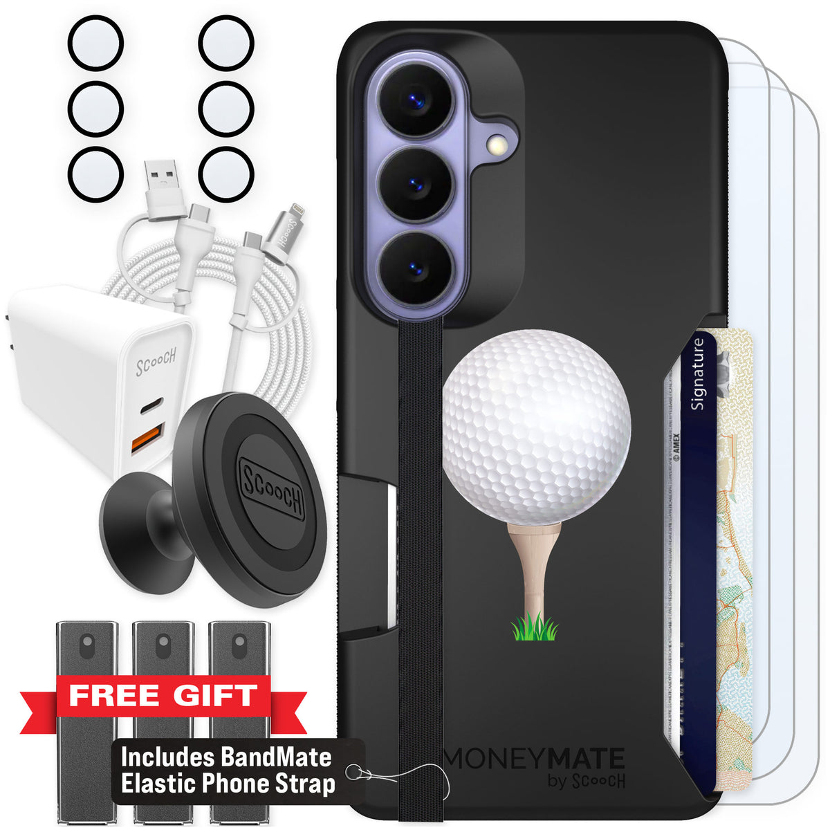 Scooch Moneymate Tee Time for Galaxy S26 — Ultimate Bundle