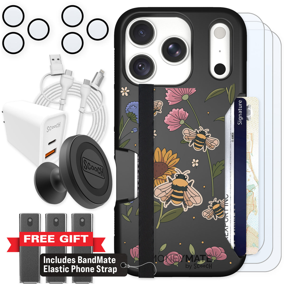 Scooch Moneymate Bee Happy for iPhone 18 Pro — Ultimate Bundle