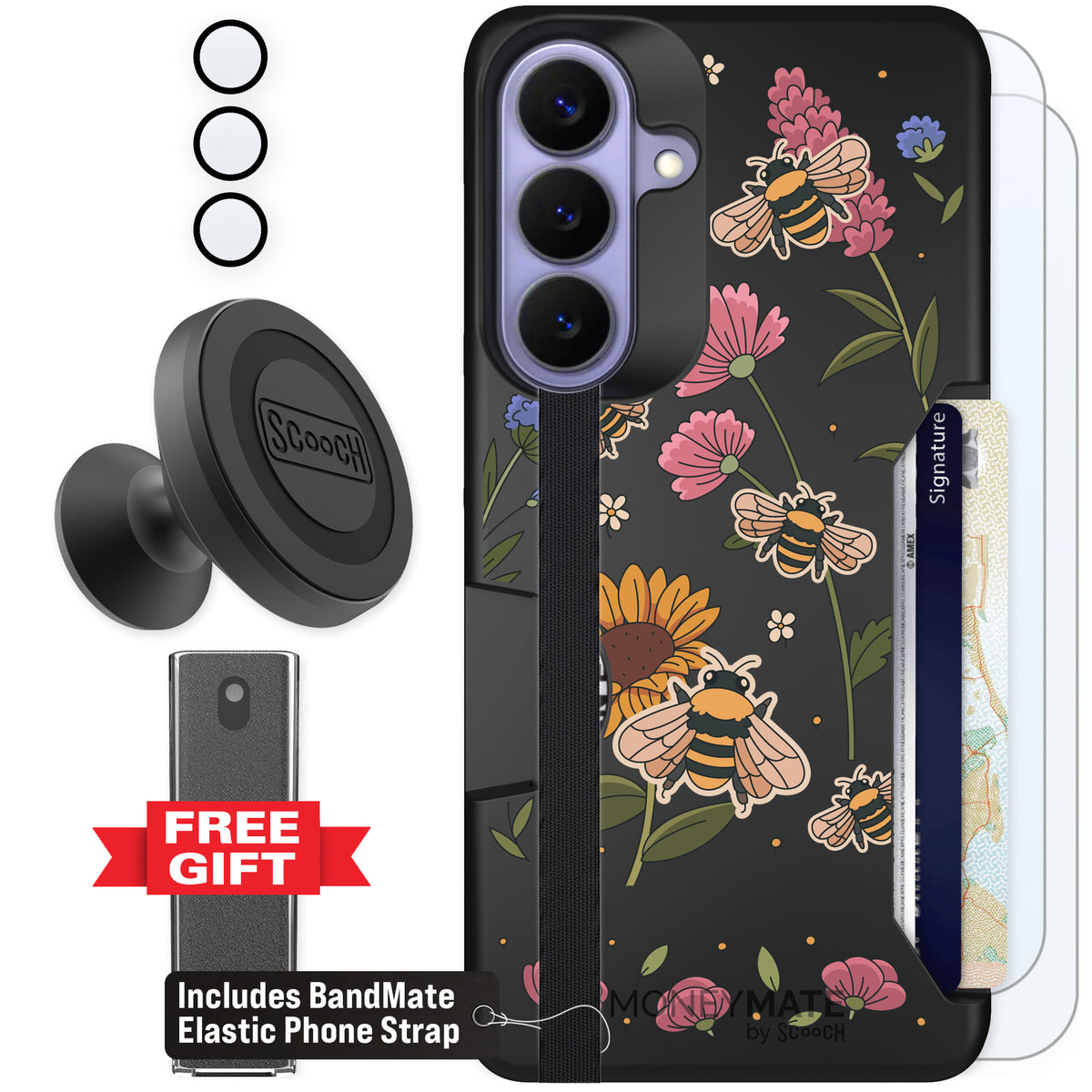Scooch Moneymate Bee Happy for Galaxy S26+ — Defender Bundle