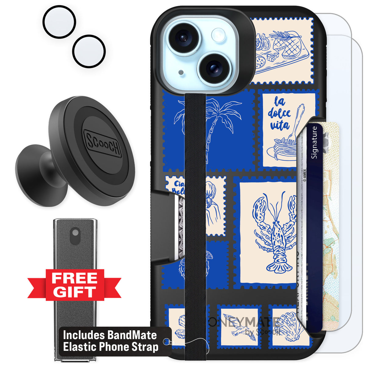 Scooch Moneymate Euro Summer for iPhone 15 — Defender Bundle