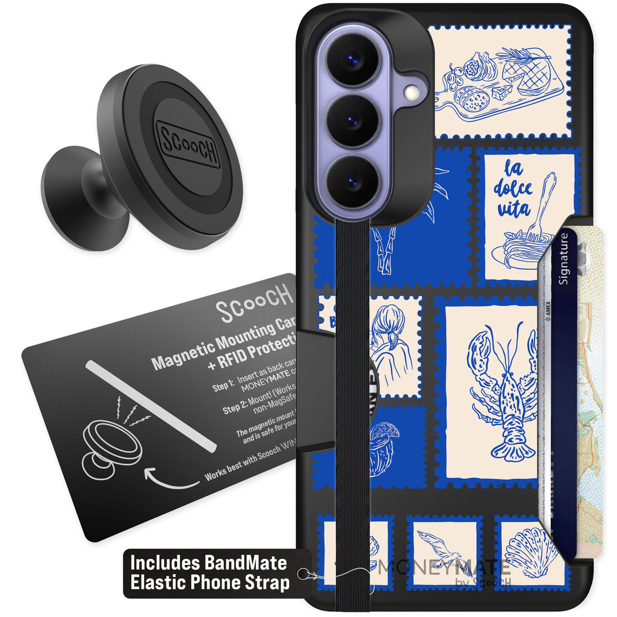 Scooch Moneymate Euro Summer for Galaxy S26+ — Starter Bundle