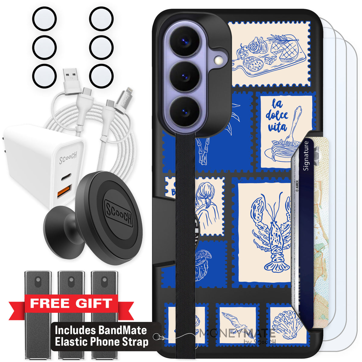 Scooch Moneymate Euro Summer for Galaxy S26+ — Ultimate Bundle