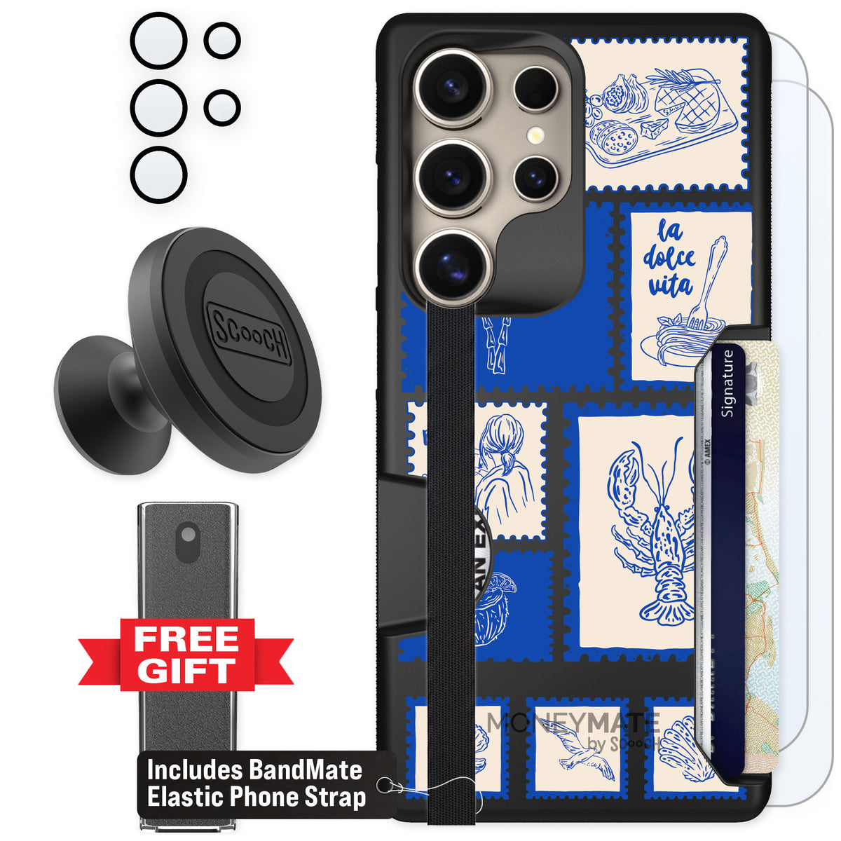 Scooch Moneymate Euro Summer for Galaxy S25 Ultra — Defender Bundle