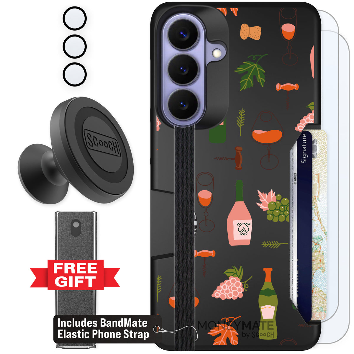 Scooch Moneymate Vino Vibes for Galaxy S26+ — Defender Bundle