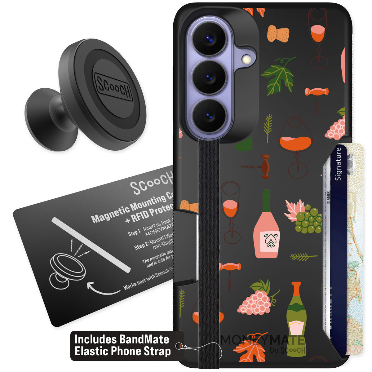 Scooch Moneymate Vino Vibes for Galaxy S26 — Starter Bundle