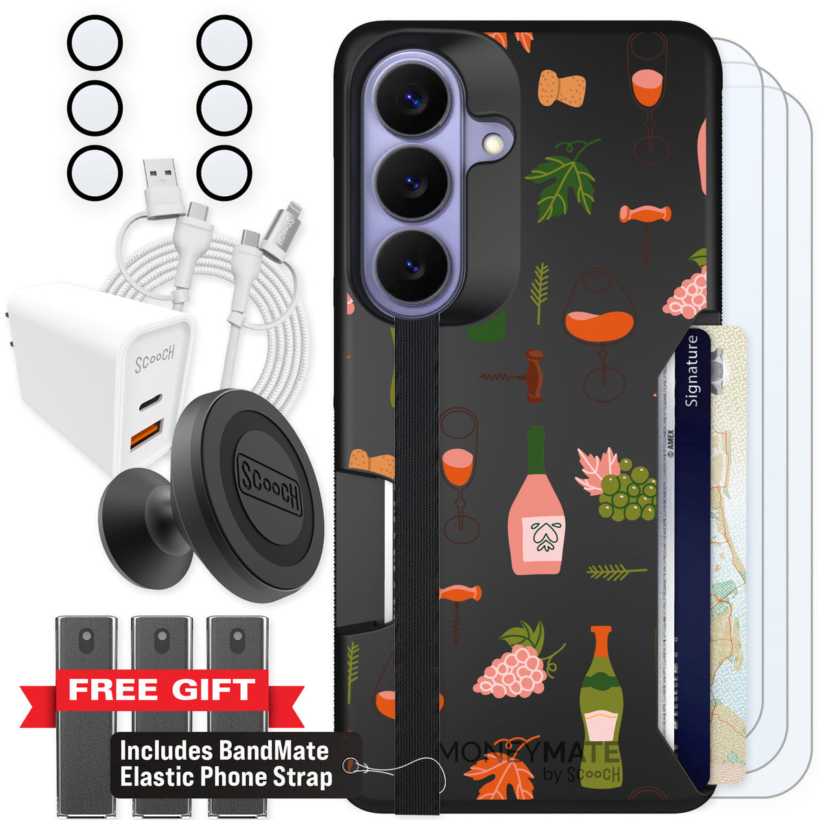 Scooch Moneymate Vino Vibes for Galaxy S26 — Ultimate Bundle