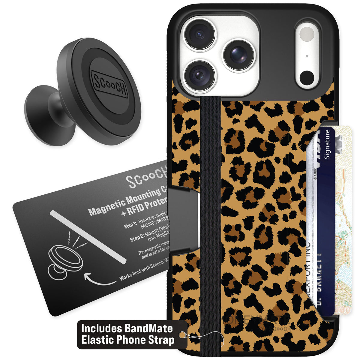 Scooch Moneymate Fierce Feline for iPhone 18 Pro Max — Starter Bundle