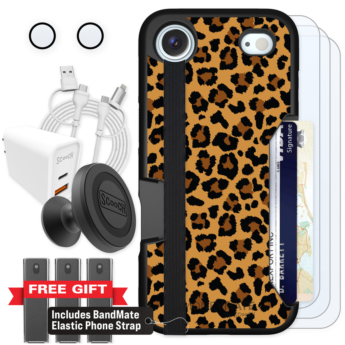 Scooch Moneymate Fierce Feline for iPhone Air — Ultimate Bundle