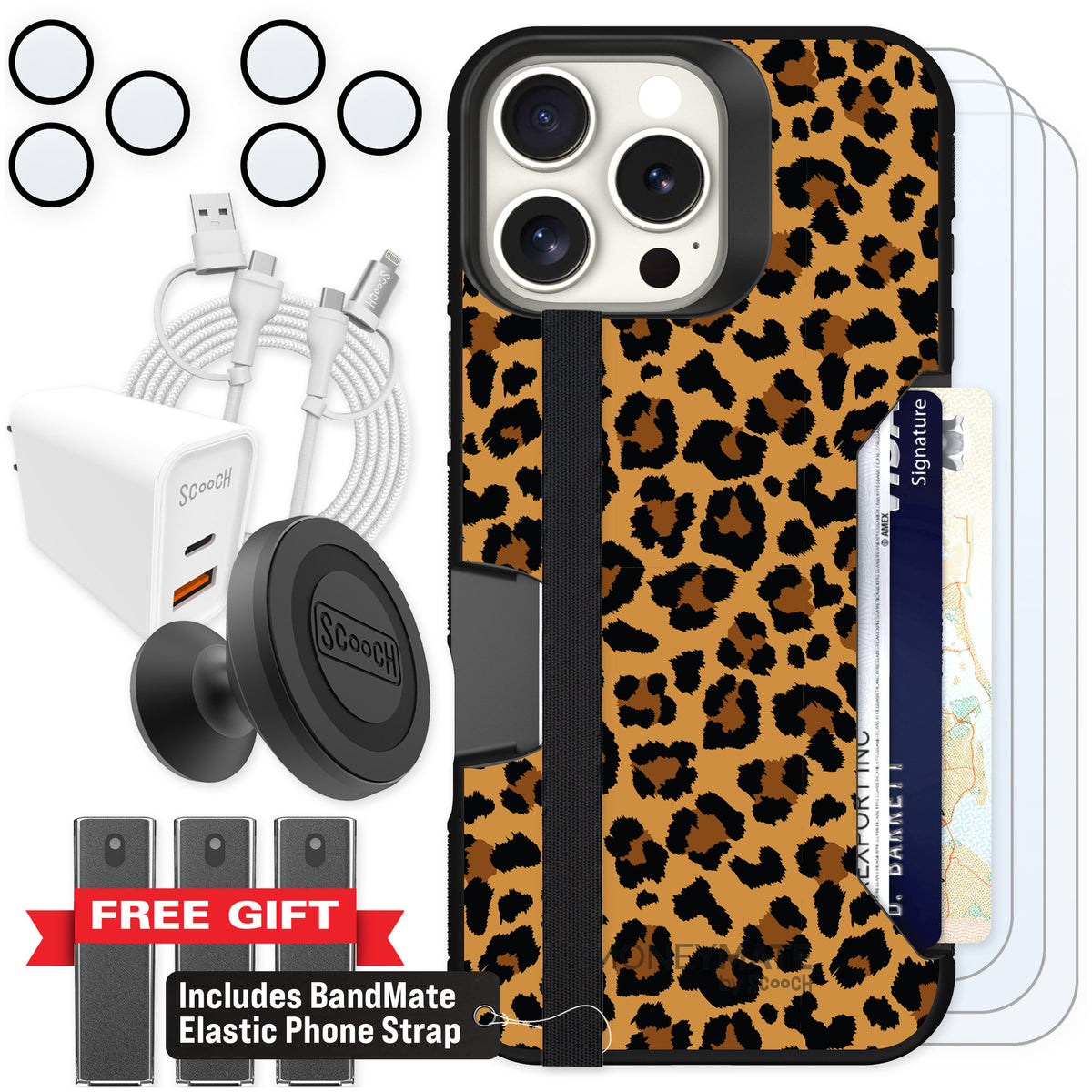 Scooch Moneymate Fierce Feline for iPhone 16 Pro Max — Ultimate Bundle