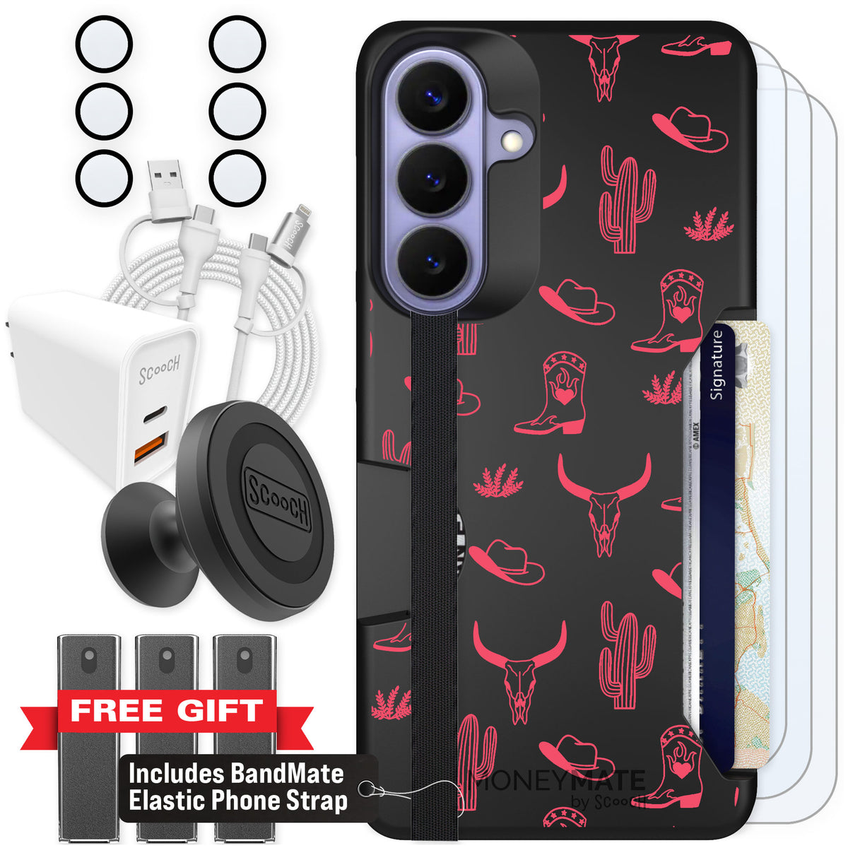 Scooch Moneymate Howdy Honey for Galaxy S26+ — Ultimate Bundle
