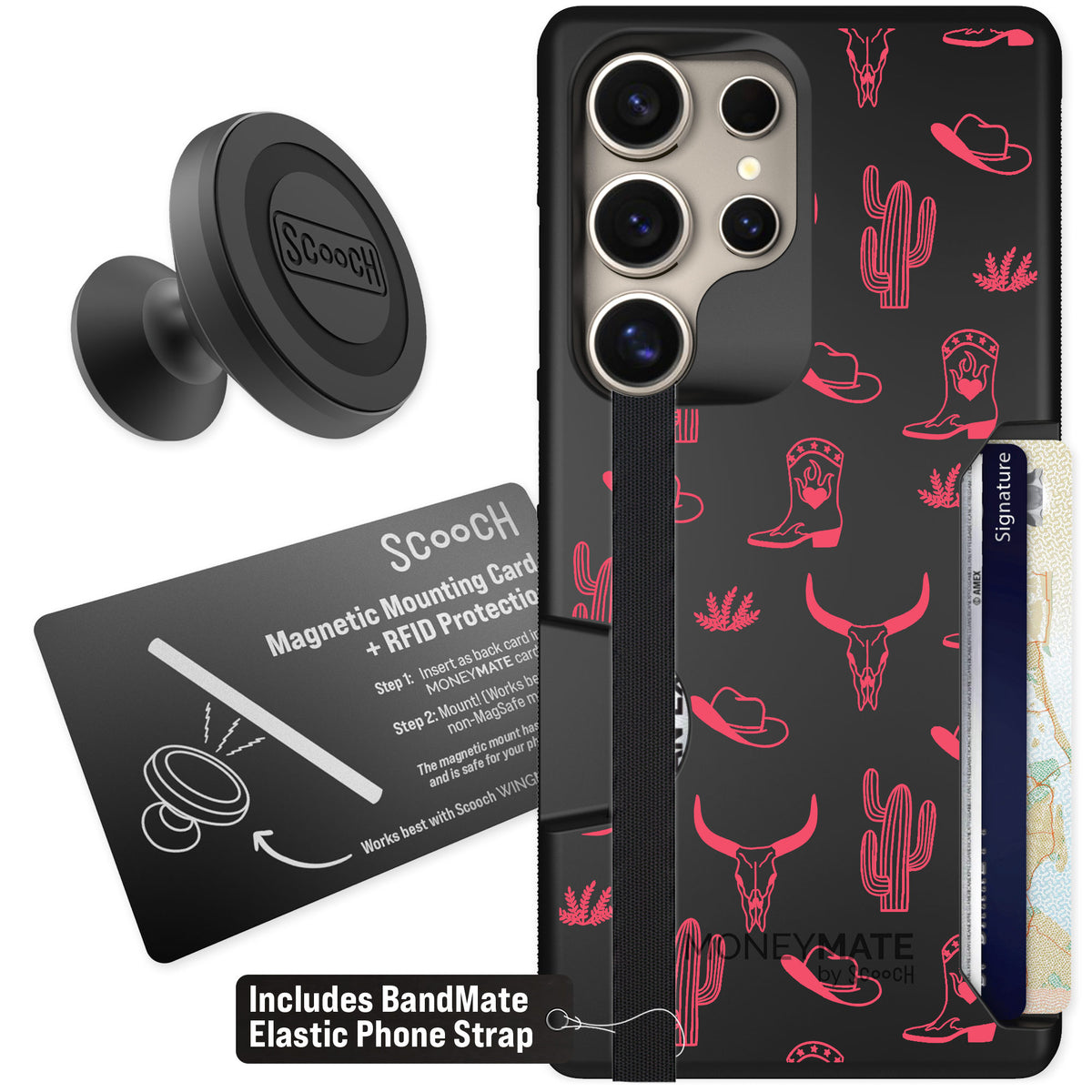 Scooch Moneymate Howdy Honey for Galaxy S25 Ultra — Starter Bundle