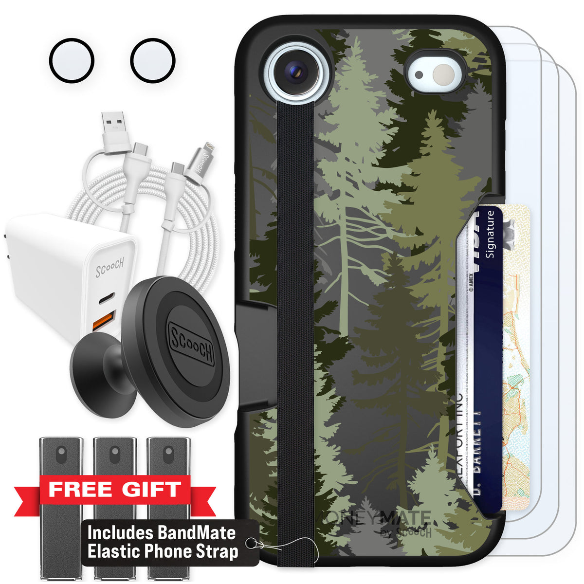 Scooch Moneymate Hidden Pines for iPhone Air — Ultimate Bundle