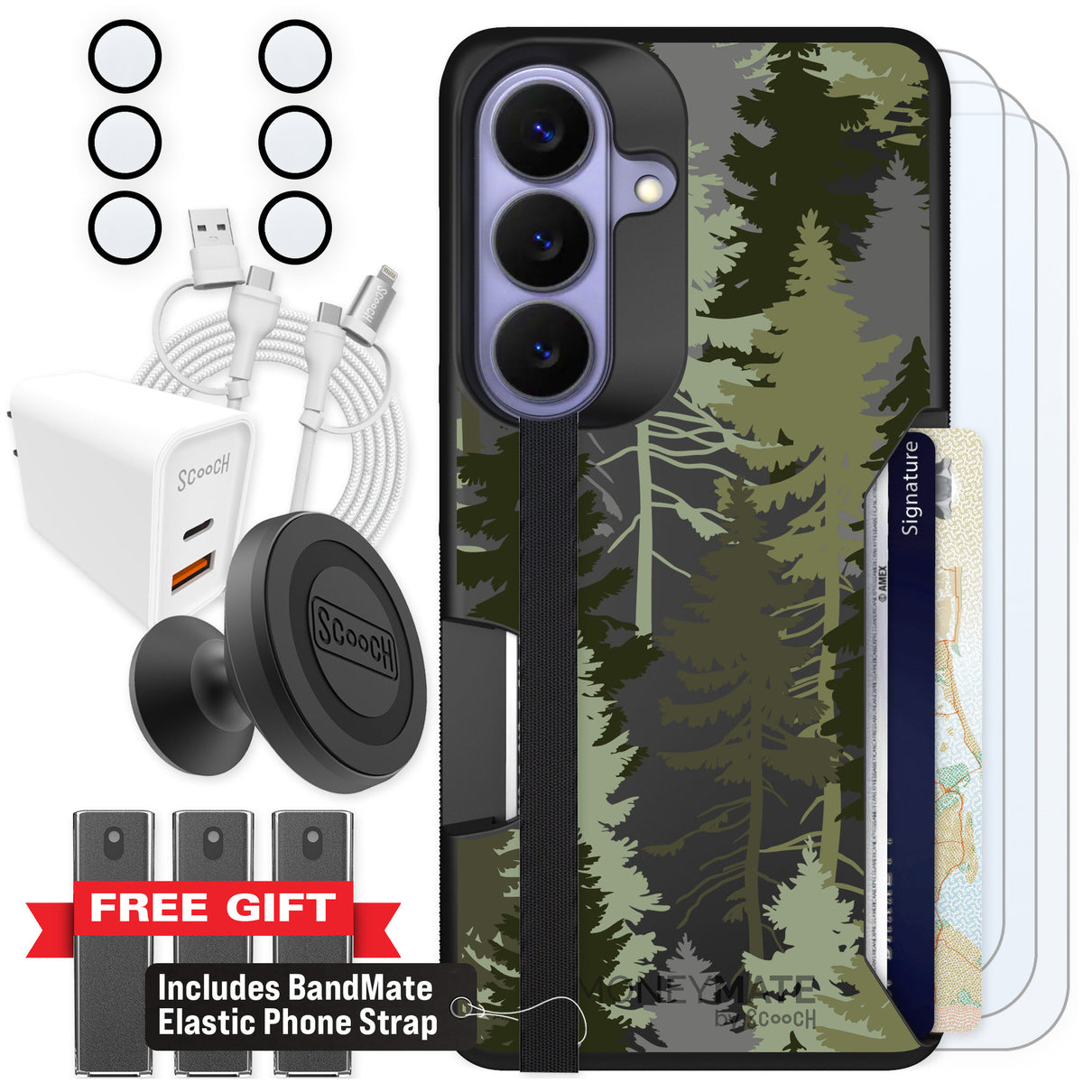 Scooch Moneymate Hidden Pines for Galaxy S26 — Ultimate Bundle