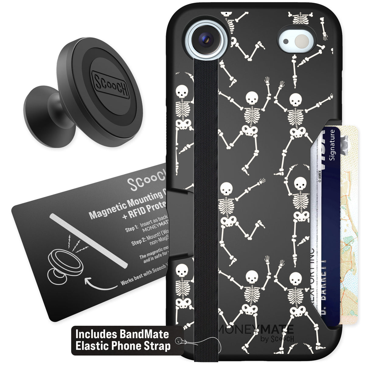 Scooch Moneymate Swinging Skeletons for iPhone Air — Starter Bundle