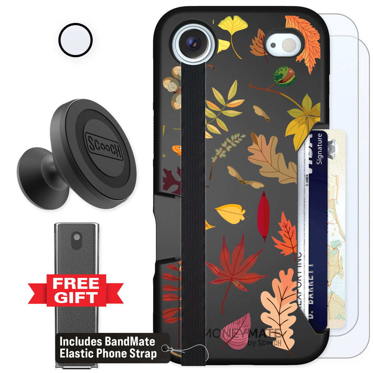 Scooch Moneymate Autumn Leaves for iPhone Air — Defender Bundle