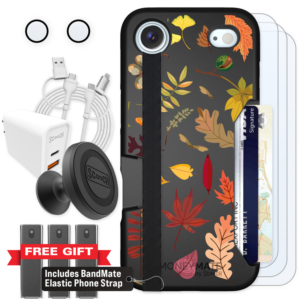 Scooch Moneymate Autumn Leaves for iPhone Air — Ultimate Bundle
