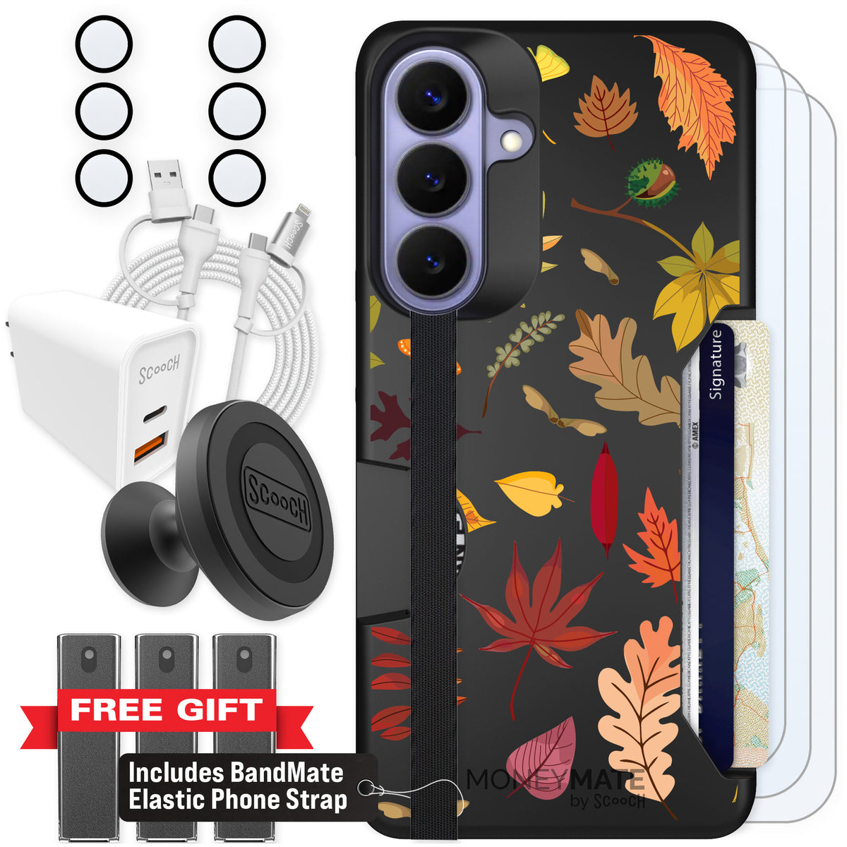 Scooch Moneymate Autumn Leaves for Galaxy S26+ — Ultimate Bundle