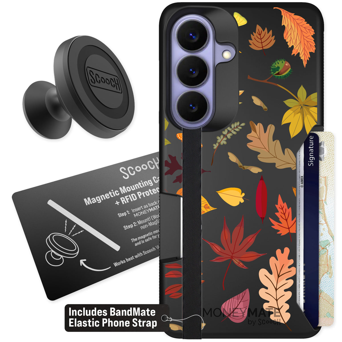 Scooch Moneymate Autumn Leaves for Galaxy S26 — Starter Bundle