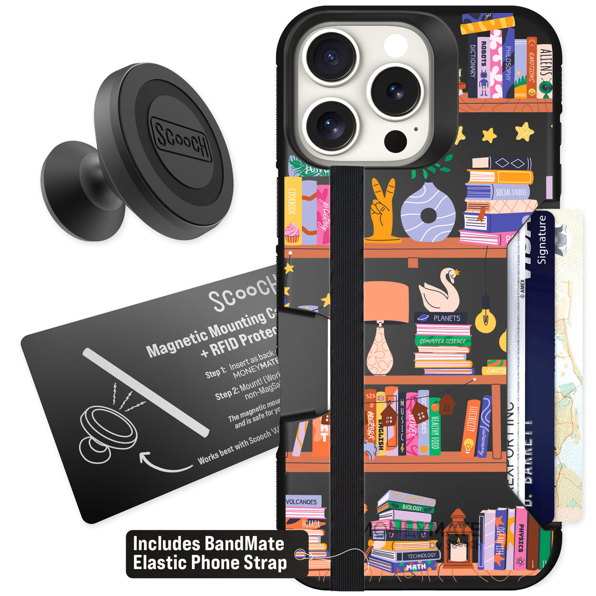 Scooch Moneymate Little Library for iPhone 16 Pro Max — Starter Bundle