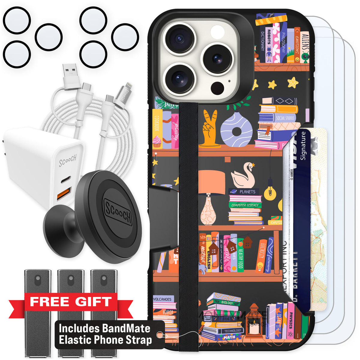 Scooch Moneymate Little Library for iPhone 16 Pro Max — Ultimate Bundle