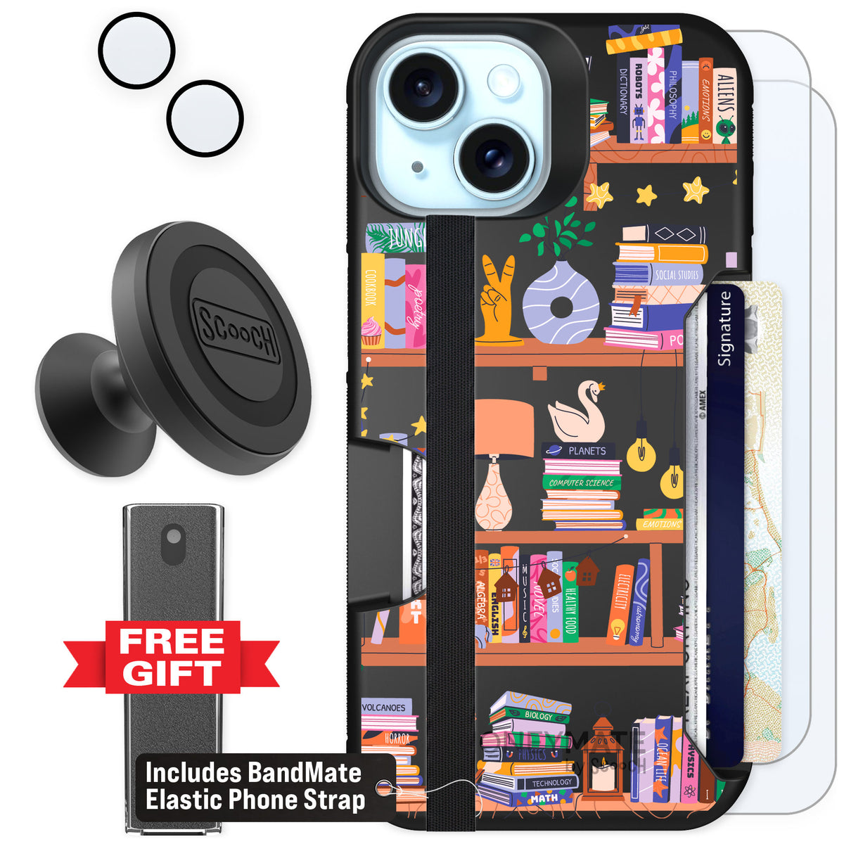 Scooch Moneymate Little Library for iPhone 15 — Defender Bundle