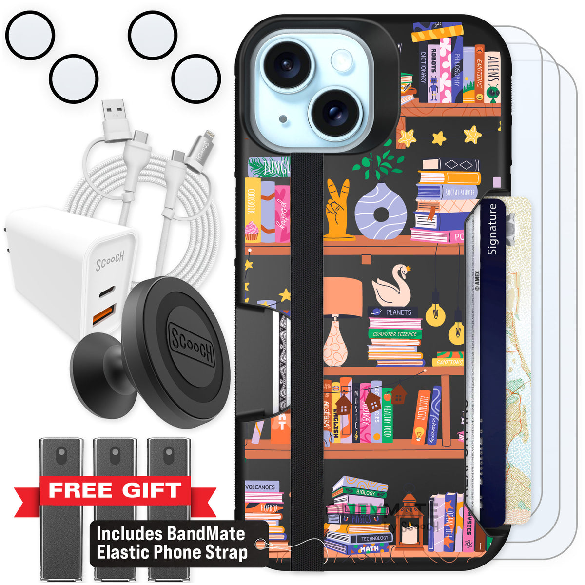 Scooch Moneymate Little Library for iPhone 15 — Ultimate Bundle