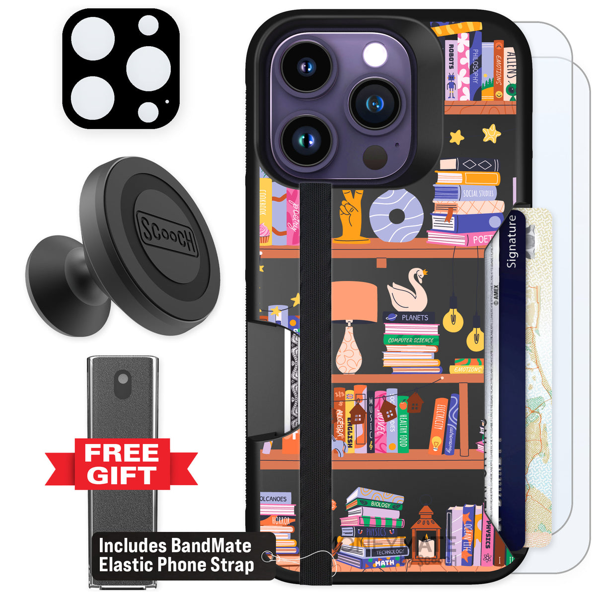 Scooch Moneymate Little Library for iPhone 14 Pro — Defender Bundle