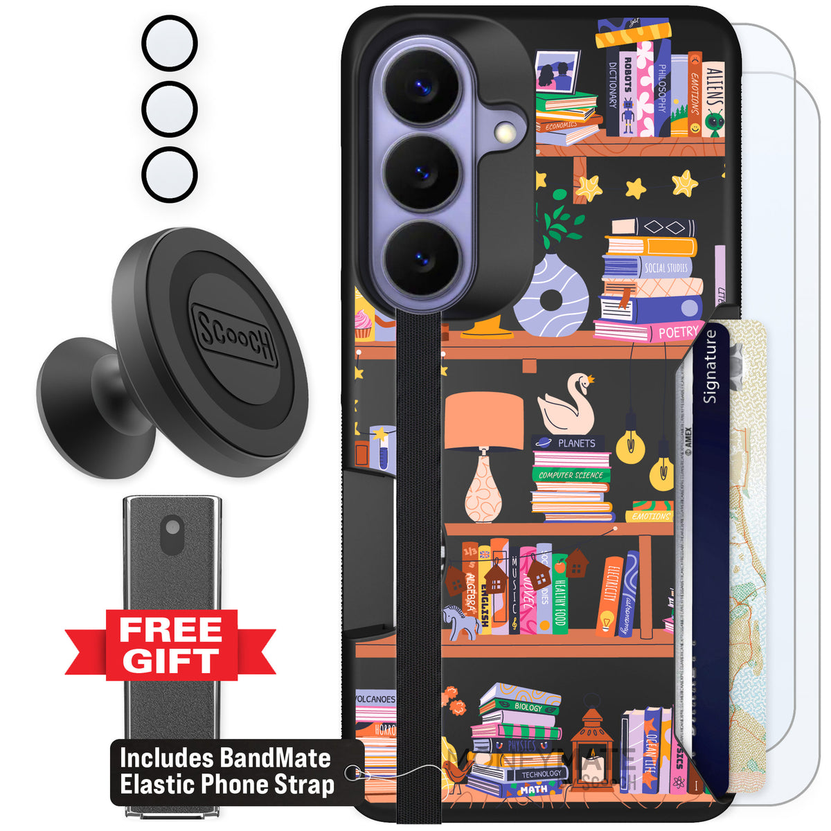 Scooch Moneymate Little Library for Galaxy S26 — Defender Bundle
